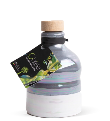 Olio Extravergine di Oliva Chèrie in Orcio Lustrato Grigio 100ml
