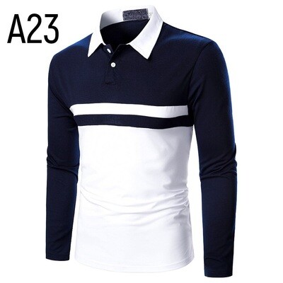 Men Long Sleeve T-shirt Three Colors Stitching Tops matching street casual fashion T-shirt