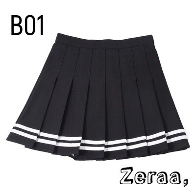 Korean Fashion Short Women Skirt Casual Slim Elastic High-Waisted Striped Harajuku Pleated Plaid A-Line Mini Skirts