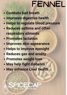 60 x Fennel Capsules