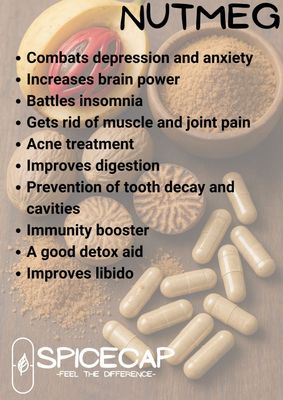 60 x Nutmeg Capsules