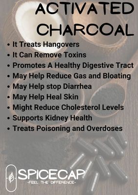 60 x Activated Charcoal Capsules