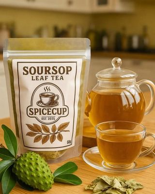 1 x SpiceCup SourSop Leaf/Powder Tea 25g
