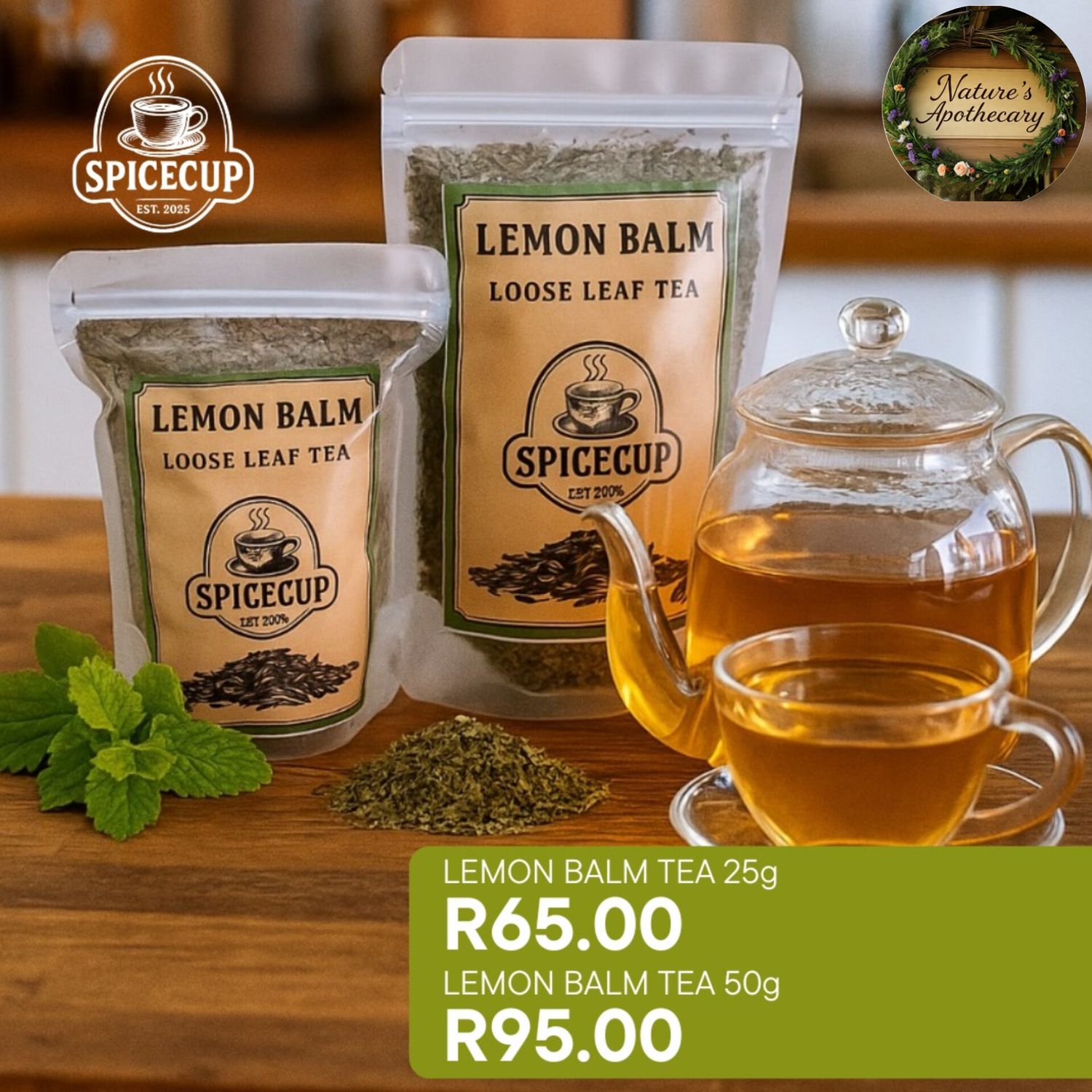 1 x SpiceCup Lemon Balm Tea 50g