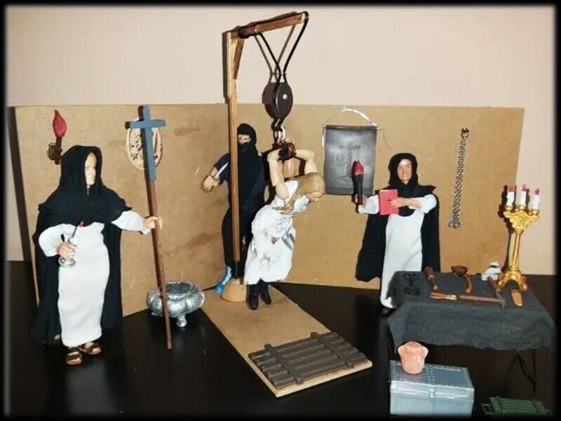 Sala de torturas de la Inquisición. Diorama.