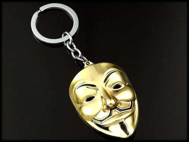 Llavero del grupo hacktivista Anonymous