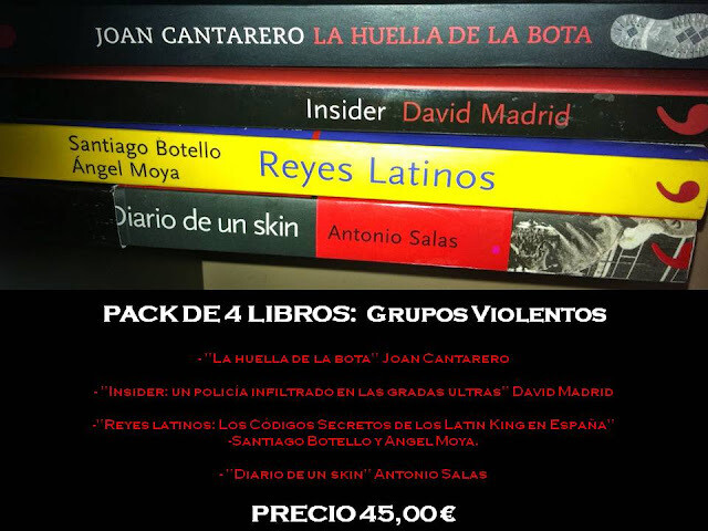 GRUPOS VIOLENTOS: PACK DE 4 LIBROS