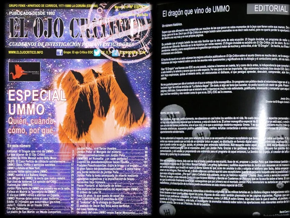 Monográfico Nº 1. UMMO. ¿Quién, Cómo, Cuándo Y Por Qué? EL OJO CRÍTICO