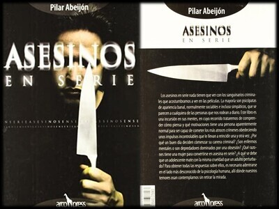 Libro Asesinos en Serie. Autora: Pilar Abeijón. Auntografiado.