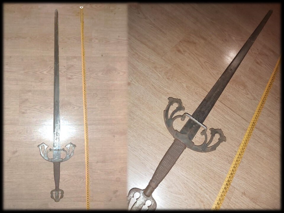 ESPADA GRANDE RITUAL. 110 CM. 
MAGIA. BRUJERIA. WICCA. SATANISMO.