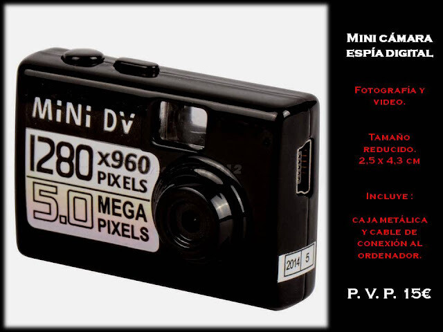 MINI CÁMARA ESPÍA DIGITAL. FOTOGRAFÍA Y VIDEO.