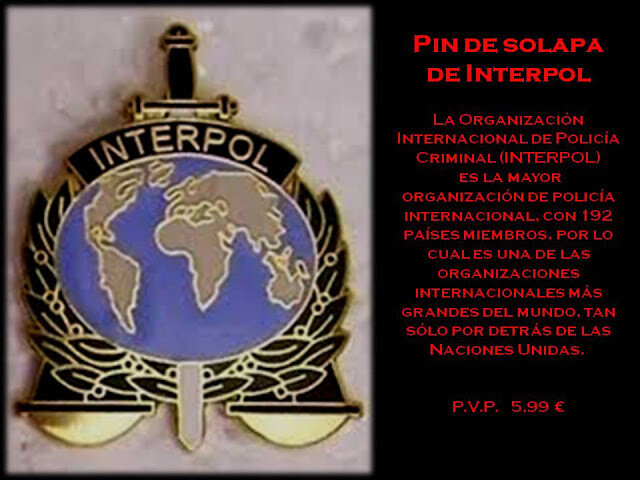 INTERPOL. PIN DE SOLAPA