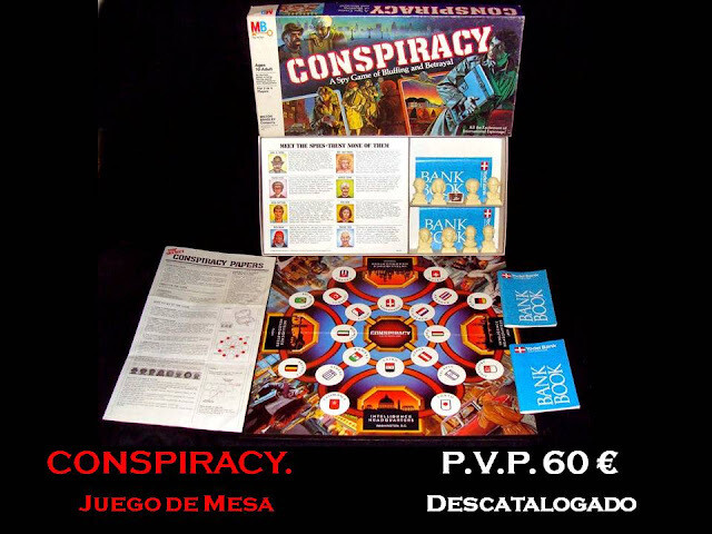 CONSPIRANCY. JUEGO DE MESA. EN INGLÉS. Descatalogado.
