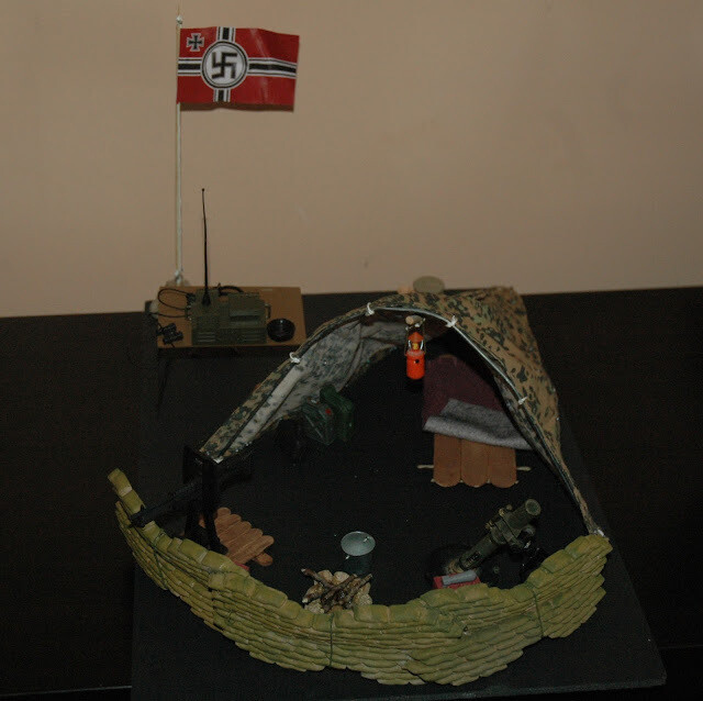 DIORAMA. CAMPAMENTO ALEMAN DEL FRENTE OCCIDENTAL WWII