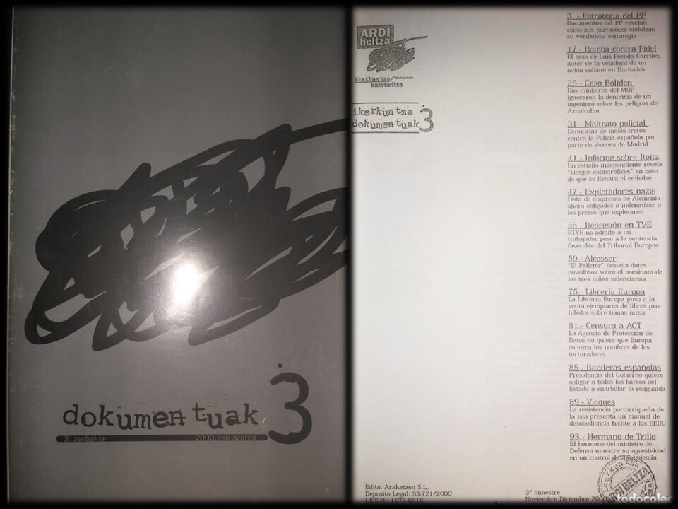 Dossier documentos secretos. Autor: Ardi Beltza (3)