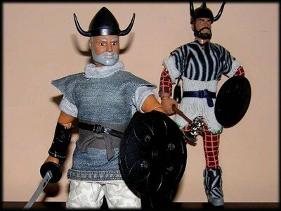 GEYPERMAN, ACTION MAN, DRAGÓN.
Medieval. Guerrero Vikingo.