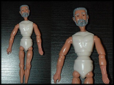 MADELMAN CUSTOM. ANCIANO CON BARBA BLANCA.