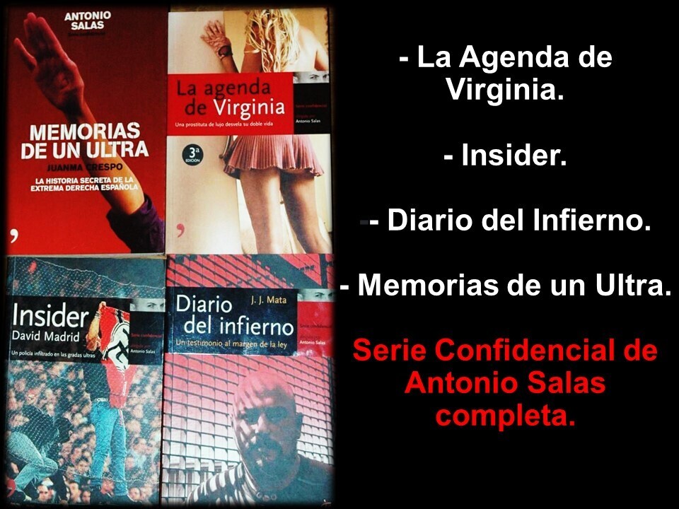 Serie Confidencial de Antonio Salas completa. Pack de 4 libros.
