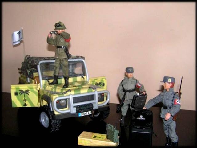 MADEELMAN MDE. LOTE: ROMMEL, JEEP Y SOLDADOS NAZIS
