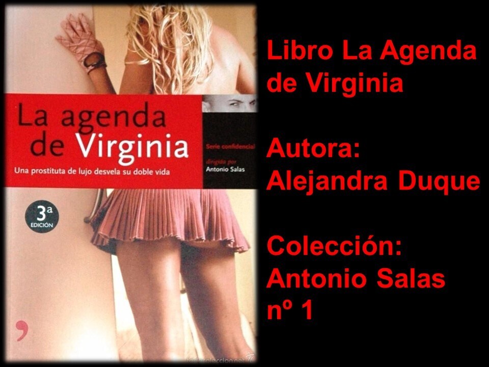 Libro La Agenda de Virginia. Autora: Alejandra Duque. Colección Antonio Salas nº 1