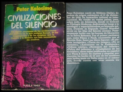 Civilizaciones del silencio. Autor: Peter Kolosimo