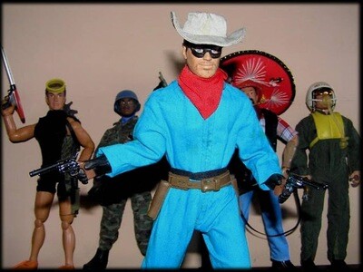 GEYPERMAN, Action Man, DRAGÓN.
El llanero solitaro, Lone Renger. Oeste.