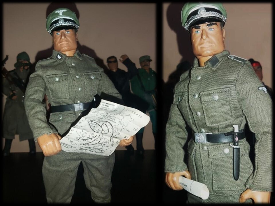 ​Action Man con accesorios Geyperman. Oficial Waffen SS alemán Segunda Guerra Mundial WWII 1/6