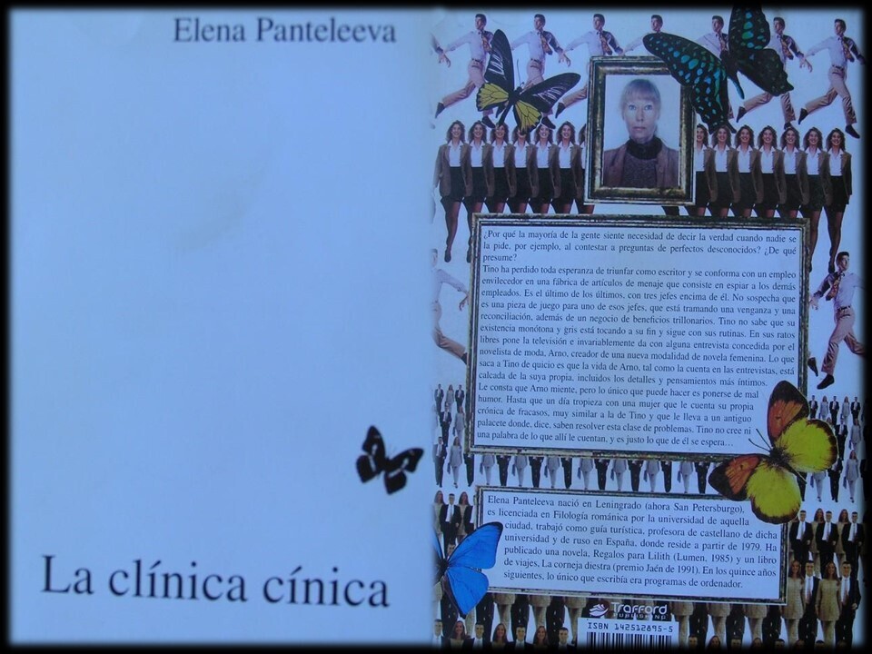 ​Libro: La Clínica Cínica. Autora: Elena Panteleva. Libro autografiado por la autora.