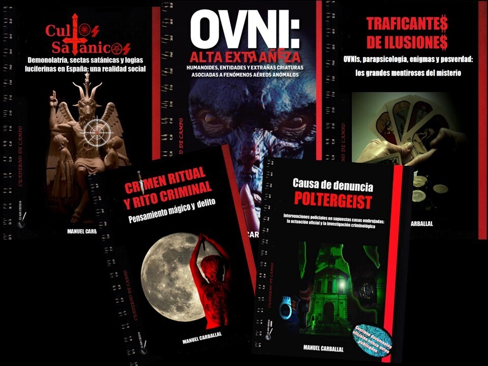 ​Colección Cuadernos de Campo. Autor: Manuel Carballal. Libros 1, 2,3,4 y 5.