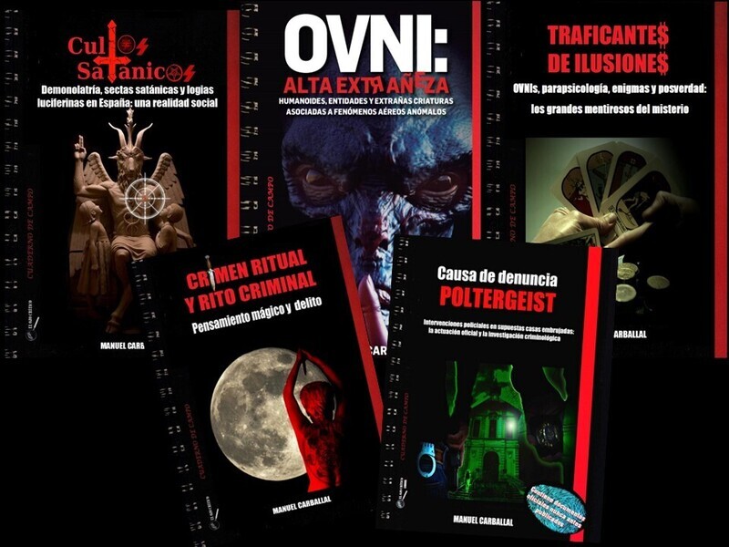 ​Colección Cuadernos de Campo. Autor: Manuel Carballal. Libros 1, 2,3,4 y 5.