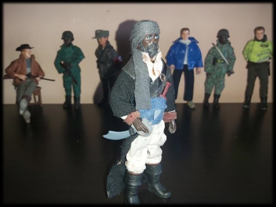 Madelman MDE histórico. Saladino. Arabe. Con cabeza tipo suarez segunda generación. Unico