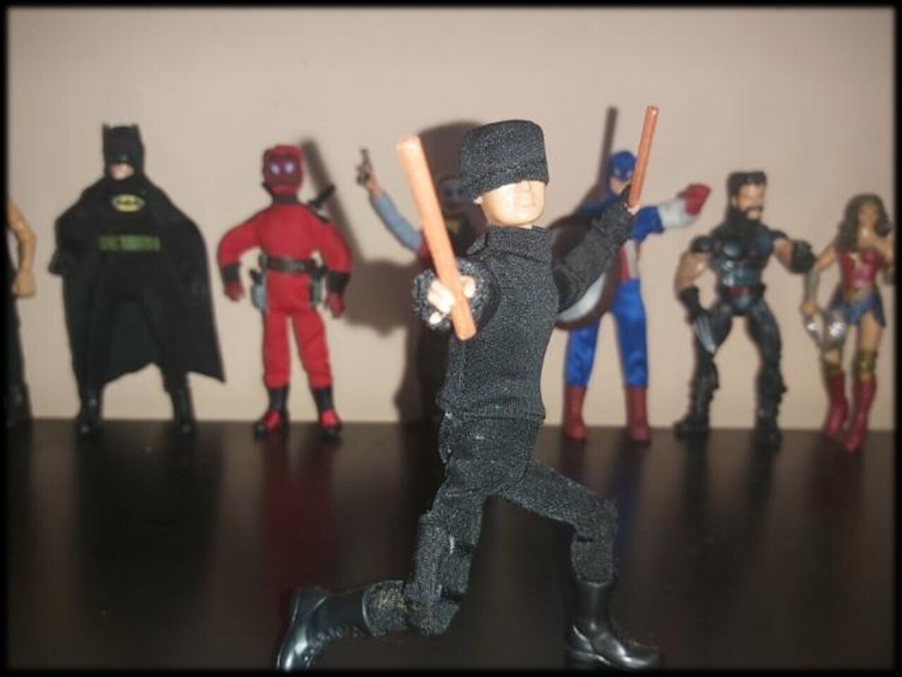 Madelman MDE Serie heroes cine y comic. Daredevil. Dan Defensor. Vengadores.