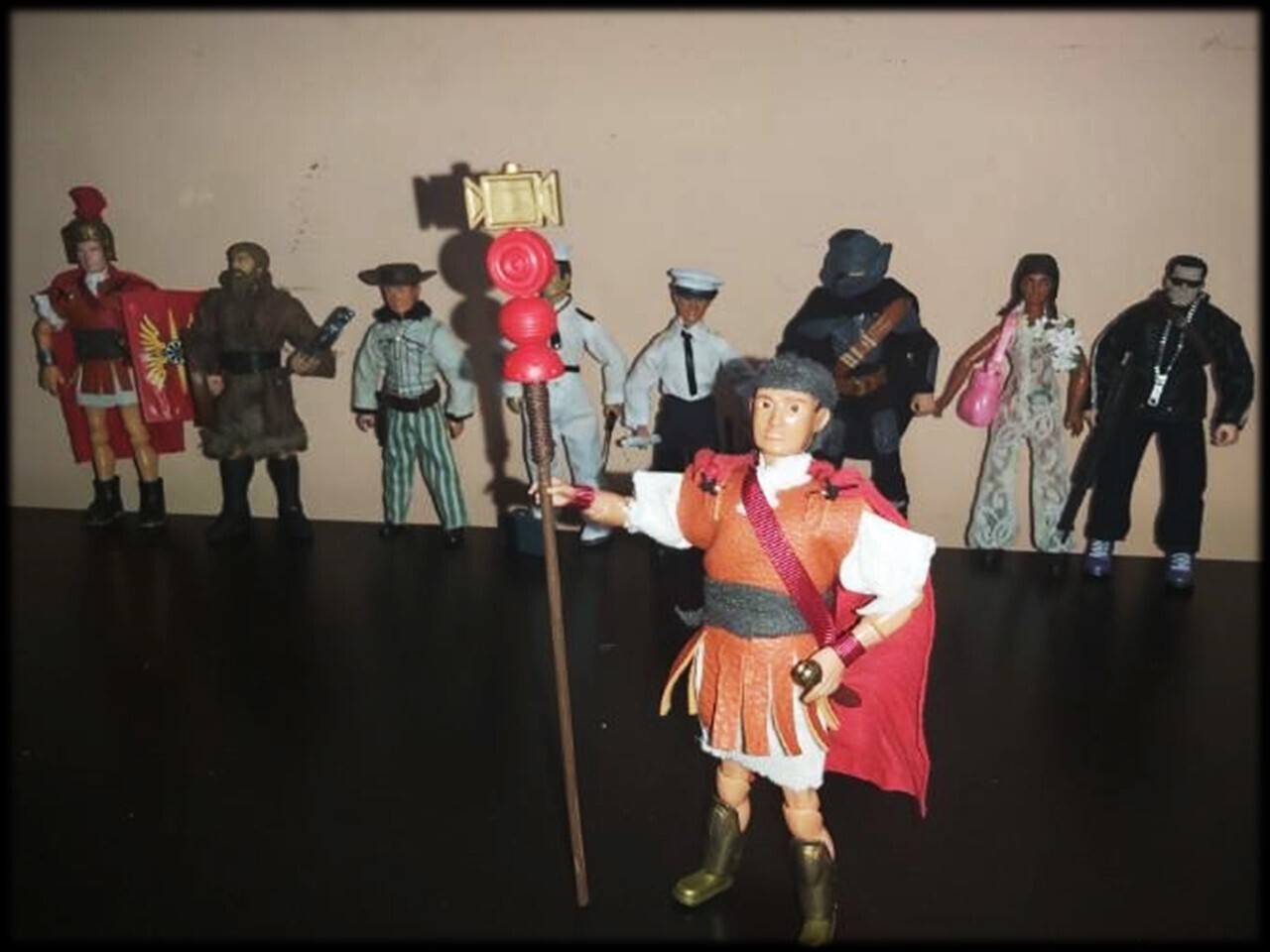 Soldado romano con estandarte. Medieval. Roma. ​Madelman MDE.
