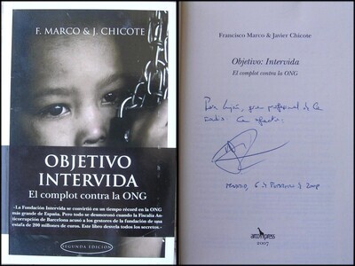 ​Libro: Objetivo Intevida. Autores: F. Marco y J. Chicote. Libro autografiado por el autor.