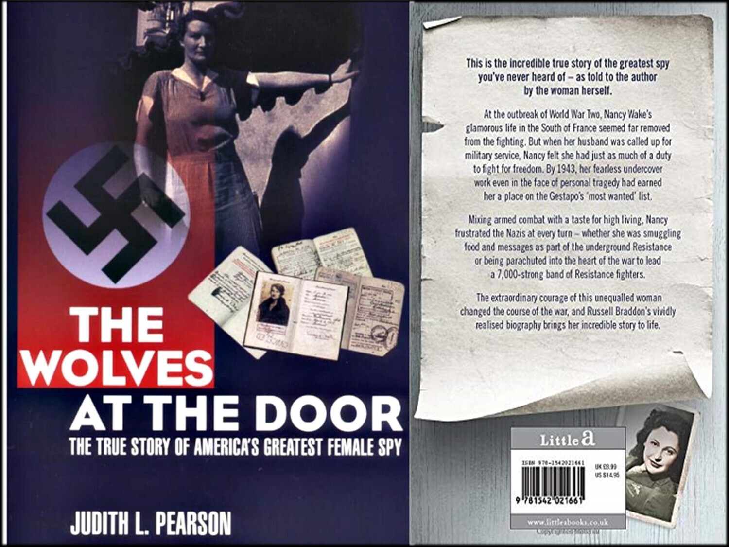 Libro: ​The wolves at the door. Female Spy. Autora: Judith L. Pearson. Libro en inglés.