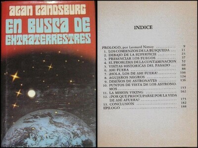 Libro: En busca de extraterrestres. Autor: Alan Landsburg. En tapa dura. MISTERIO