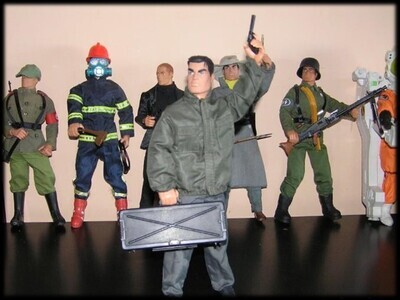 Action Man con accesorios Geyperman. Agente secreto. Espía. CIA, MOSSAD, CNI, KGB. MDE ESCALA 1/6