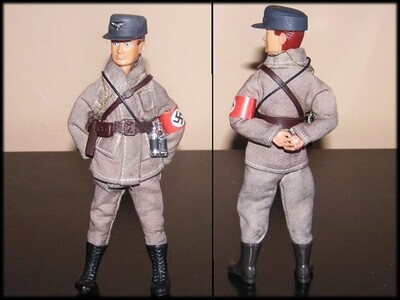Segunda Guerra Mundial. Oficial alemán Afrika Korps. III Reich. WWII. Madelman MDE.