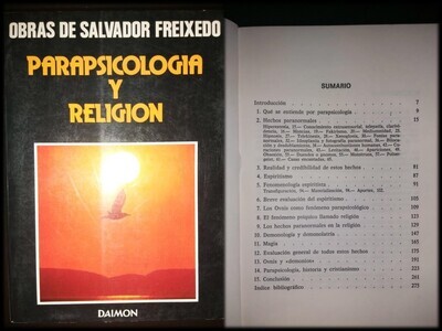 Libro: ​Parapsicologia y religión. 

Autor: Salvador Freixedo. 

OVNIs en la Biblia. Milagros. Misterio. Platillos Volantes​.