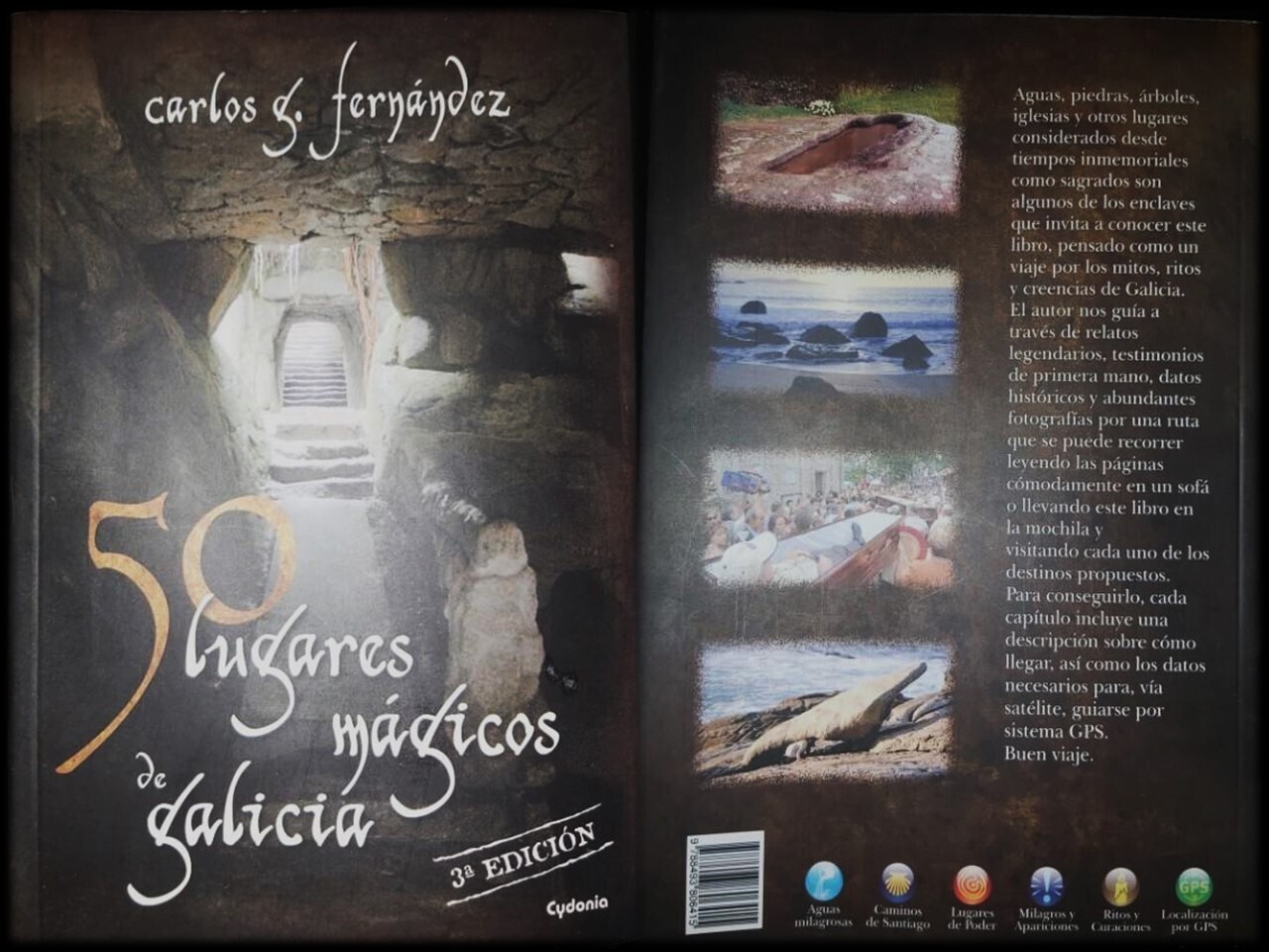 Libro: ​50 lugares mágicos de Galicia.  Autor: Carlos Gabriel Fernández.  Misterio OVNI Parapsicologia Meigas Milagro​.