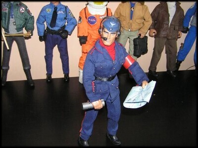 ​Action Man con accesorios Geyperman. Wehrmacht. Piloto Ejercito Aire alemán. Lufwaffe. WWII.