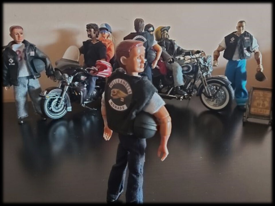 Madelman MDE. Angel del Infierno. Motero. Hells Angels. 81. HAMC. Dequiallo. Motorcycle Club 1%.