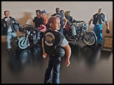 Madelman MDE. Angel del Infierno. Motero. Hells Angels. 81. HAMC. Dequiallo. Motorcycle Club 1%.