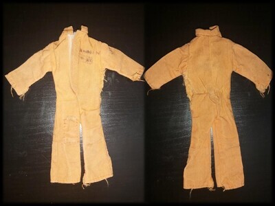 Madelman original primera generación. Mono naranja del mecánico de boxes. Complementos.