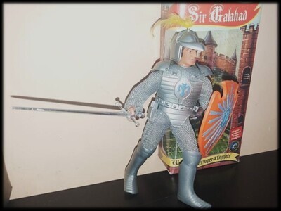 Mego Medieval. Knight. Sir Calahand con caja y todos los accesorios. Compatible con Madelman MDE