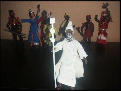 ​Obatalá. ORISHAS. Santos africanos. 7 Potencias. Santeria. Candomble. Umbanda. Figura para altar. Madelman MDE.