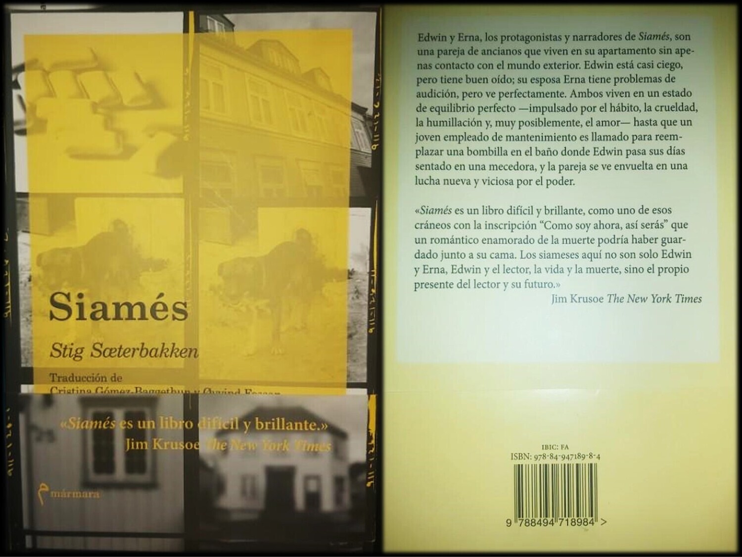 ​Libro: SIAMES Autor: Stig Saeterbakken