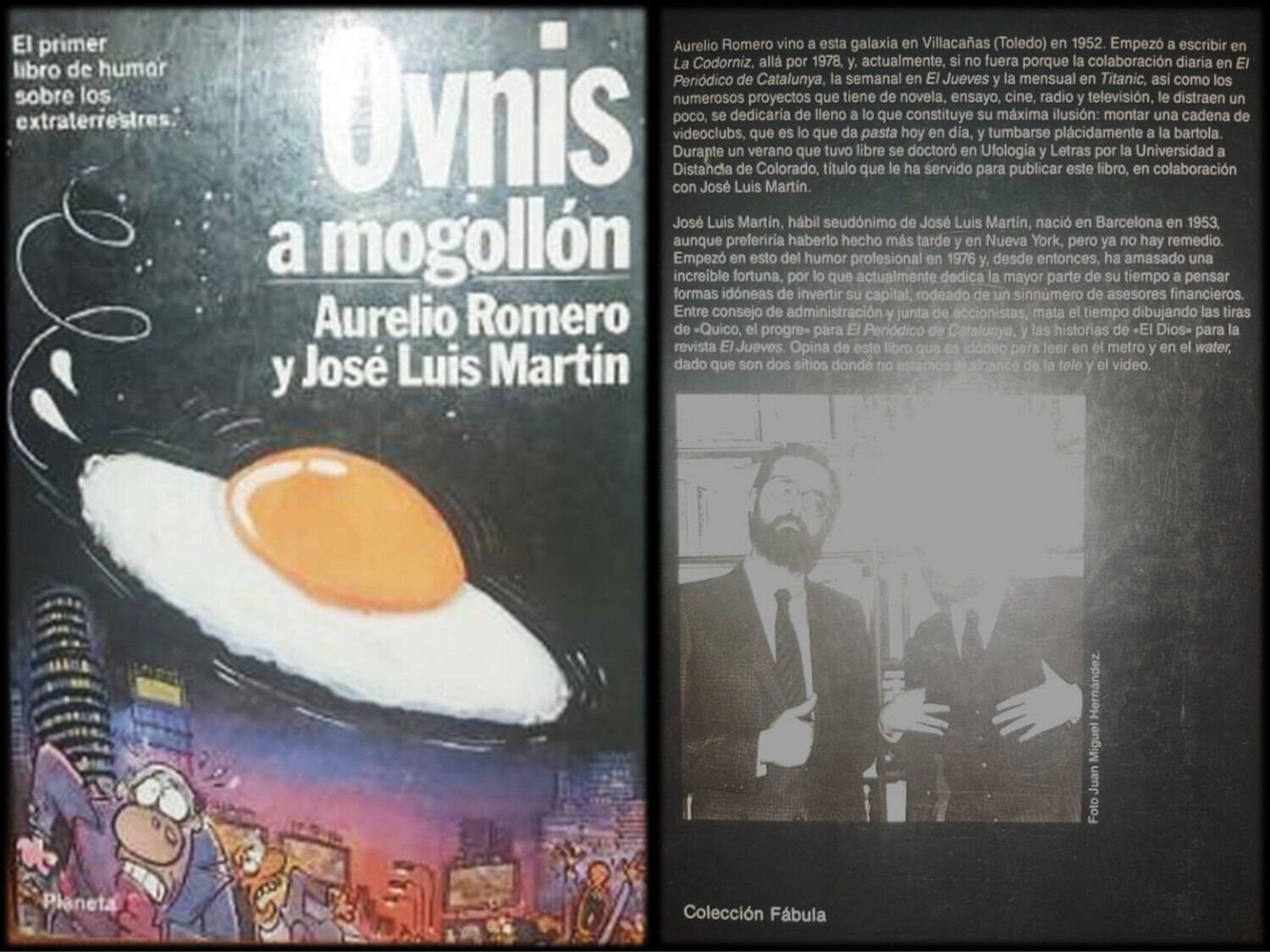 Libro: OVNIS A MOGOLLON. Autores: Aurelio Romero y José Luis Martín. Una parodia de la ufología.