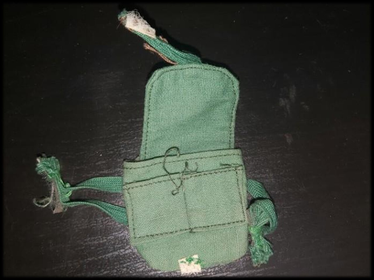 Madelman MDE original primera generación. Mochila del soldado militar zapador.  Buen estado.