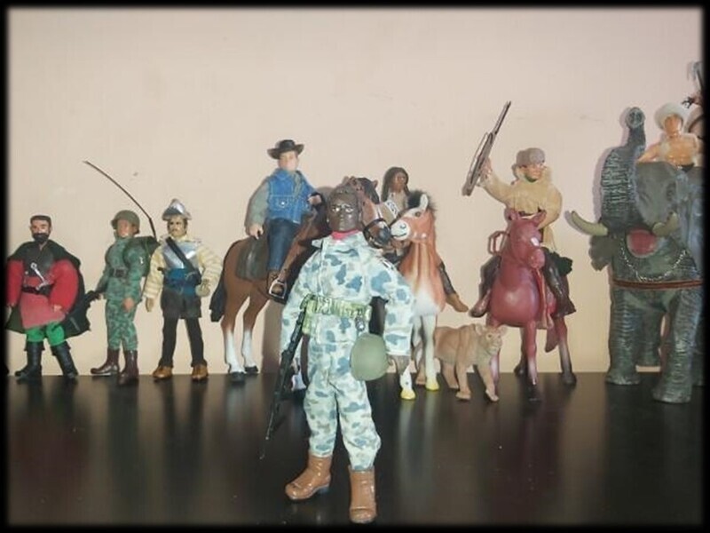 Madelman MDE. Militar soldado marine negro con cabeza Suarez. Muy raro. Unico. WWII.